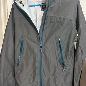 Marmot Light Gray Rain Jacket